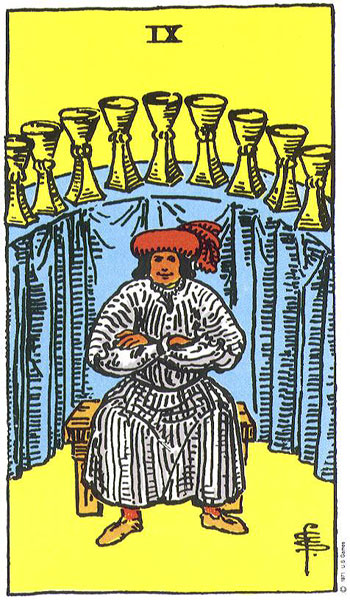 Nine of Cups tarot card