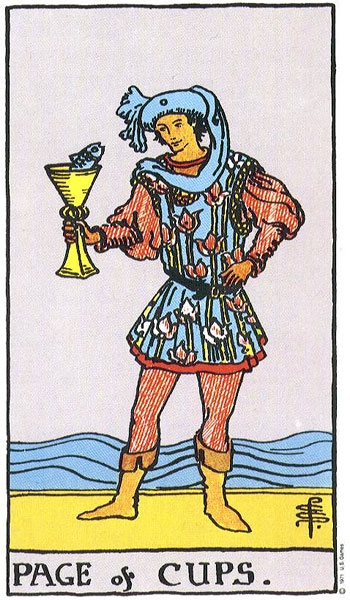 Page of Cups tarot card