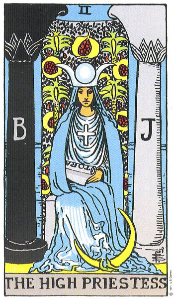 The High Priestess tarot card