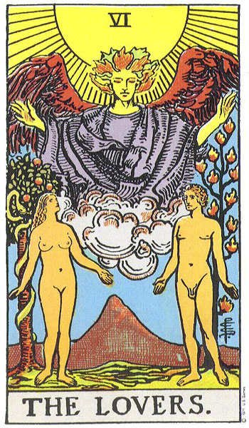 The Lovers tarot card