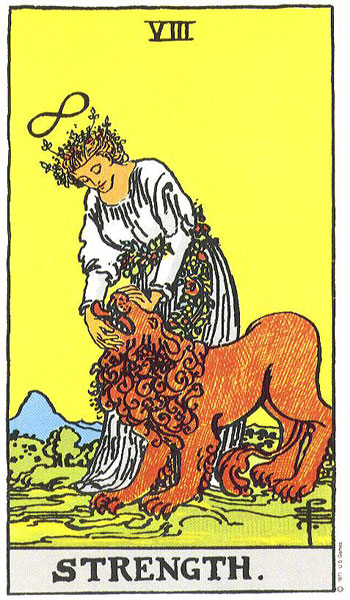 Strength tarot card