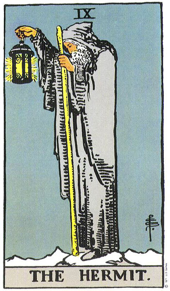 The Hermit tarot card
