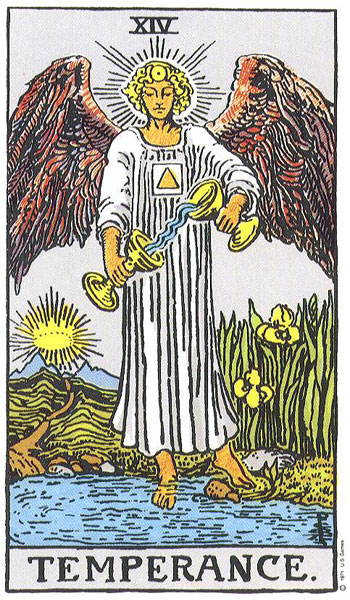 Temperance tarot card