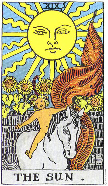 The Sun tarot card