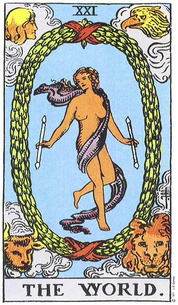 The World tarot card