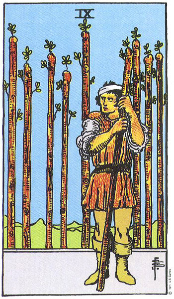 Nine of Wands tarot card